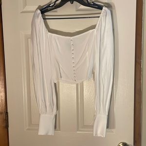 Off the shoulder crop top